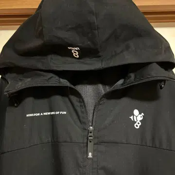 8YARDS 남성용 골프웨어 방풍 자켓 후드 부착 L 사이즈 새상품급