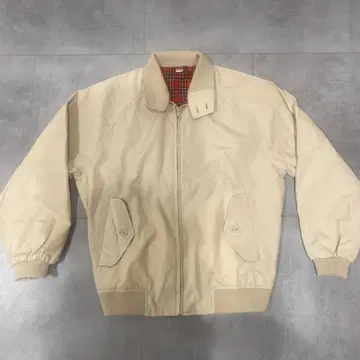 짧은 기장 스윙탑 해링턴 자켓 체크 무늬