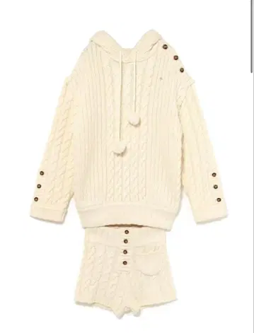 andmary Yara 케이블 니트 세트업 아이보리 2