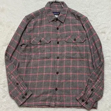 파타고니아 하운드투스 체크 플란넬 오가닉 코튼 긴팔 셔츠 S