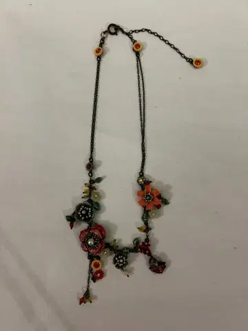 플라워 모티브 목걸이