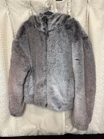 ZARA 남성용 보아 후드 부착 자켓 그레이