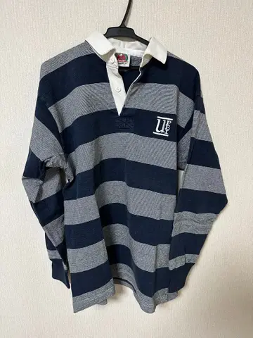 BARBARIAN XL 네이비/그레이 스트라이프 피케 셔츠