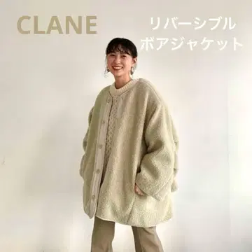 CLANE 슬로브 이에나 리버서블 보아 자켓