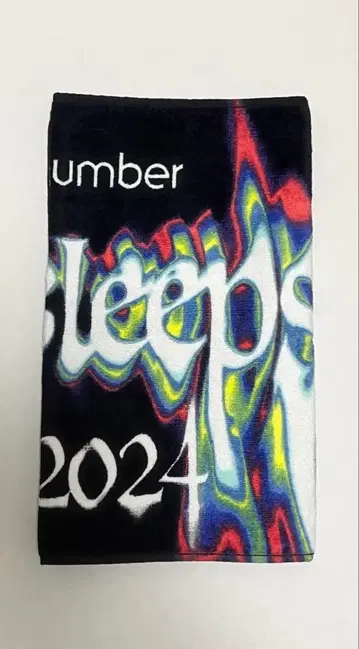 anti sleeps tour 2024 메인 로고 페이스 타월