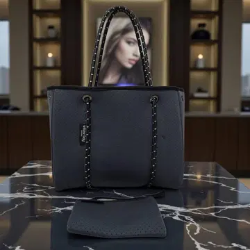 새상품급 willow bay 위로 베이 토트백 블랙 네이비 무지