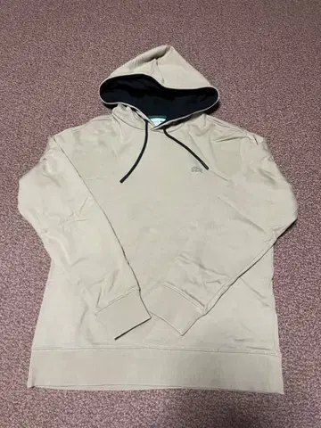 라코스테 베이지 후드 부착 후드티