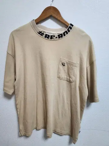 #Re:room 리룸 넥 로고 T셔츠 S