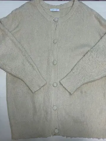 JEANASIS 베이지 리브 가디건