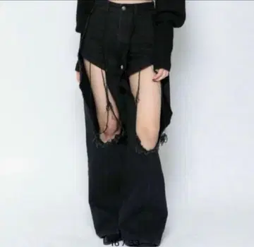 MELT THE LADY damage open slash pants