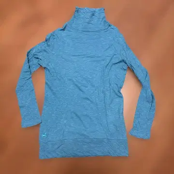 와플리쉬 와플 터틀넥 긴팔 상의 파랑