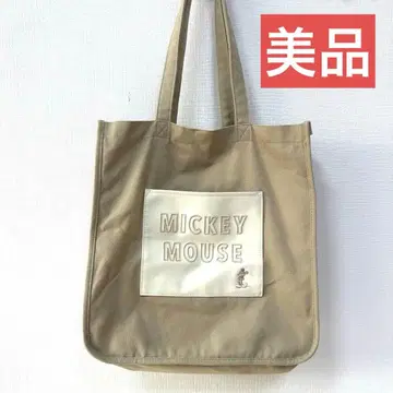 새상품급 도쿄 디즈니 리조트 토트백 베이지 미키 아이냥