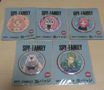 SPY x FAMILY 캔뱃지 5개 세트 세가 홀로그램