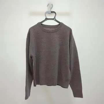 [ 새상품 ] 무인양품 크루넥 스웨터 다크 모카 브라운 L 사이즈