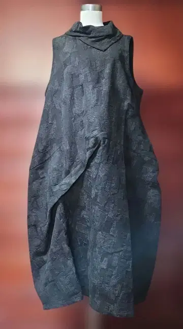 센소유니코 메후 패치워크 자카드 원피스 롱