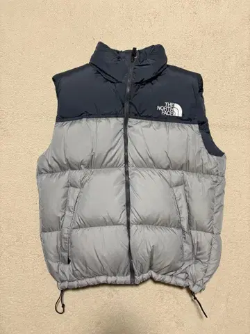 THE NORTH FACE 다운 베스트 L 네이비/그레이