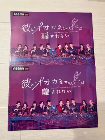 그와 늑대에게는 속지 않아 클리어 파일 2장 세트