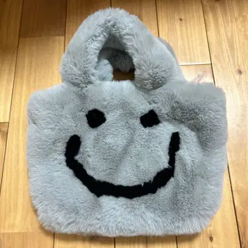 스마일 복슬복슬 퍼 백