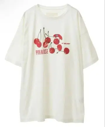 PINK HOUSE x 마이멜로디 프린트 T셔츠 화이트