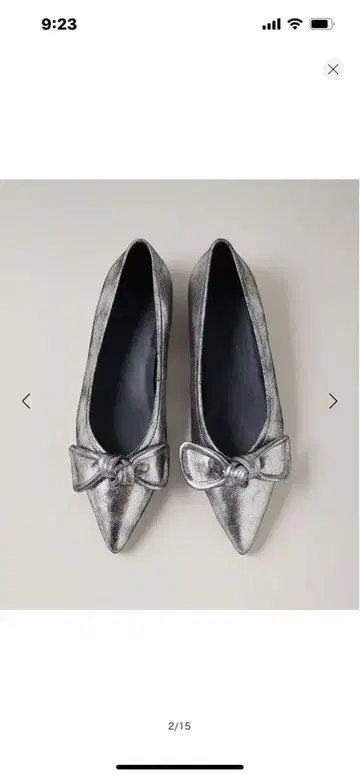 오데뜨 앤 오딜 실버 리본 포함 플랫슈즈 24.0cm