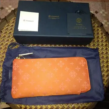 ( 새상품 ) russet 러셋 소엘 시리즈 장지갑 오렌지 박스 포함