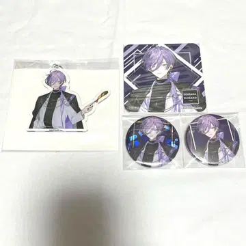 사카키 네스 덴가나 콜라보 굿즈 묶음 판매 아크릴 키링 캔뱃지 특전 세트