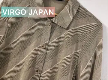 VIRGO JAPAN 스트라이프 니트 셔츠 블라우스