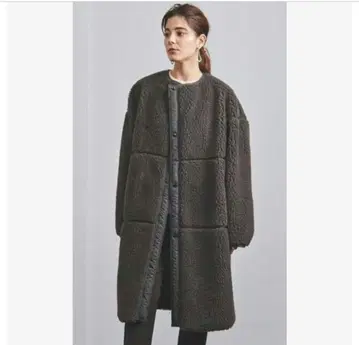 HYKE 롱 보아 코트