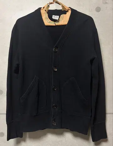 새상품급 루프 휠러 맨투맨 가디건 블랙 S 겉옷 일본제