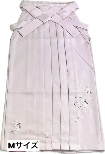 새상품 졸업 하카마 자수 M 연보라색 계열 151~159cm 전후