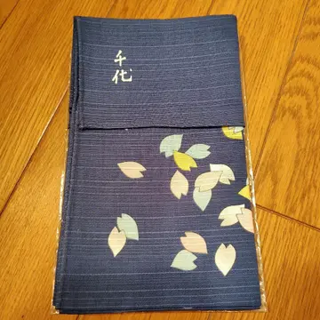 우노 치요 작은 후로시키 파란색 벚꽃 꽃잎 무늬 59 x 59cm