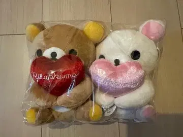 탁상 리락쿠마 코리락쿠마 하트 봉제 인형 16cm 미개봉 새상품