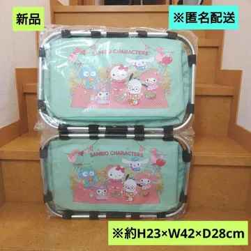 새상품 산리오 캐릭터즈 산산피크닉 서늘한 바스켓 2개