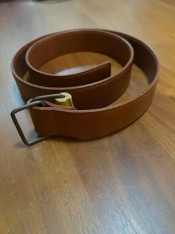 JURGEN LEHL 브라운 가죽 벨트