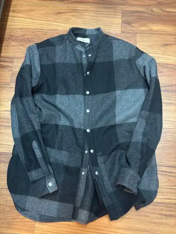 MAISON FLANEUR 체크 무늬 셔츠 자켓