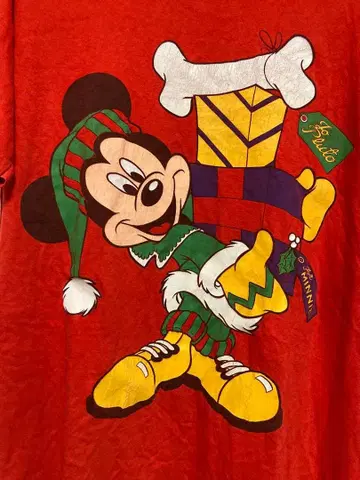 미키마우스 크리스마스 T셔츠 미국제