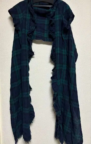 제인 마플 돈 루 살롱 타탄 체크 소매 달린 스톨