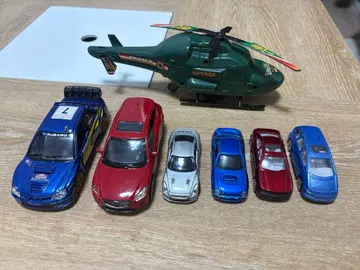 자동차 쵸로Q 7점 묶음 판매 헬리콥터 스포츠카 세단 SUV