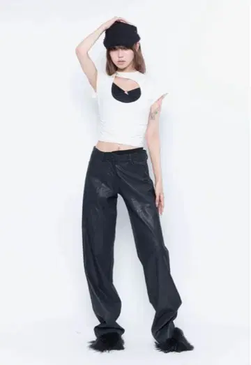 THEREDTHREAD S butterfly leather pants