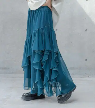 PAGE BOY 스티치 프릴 스커트