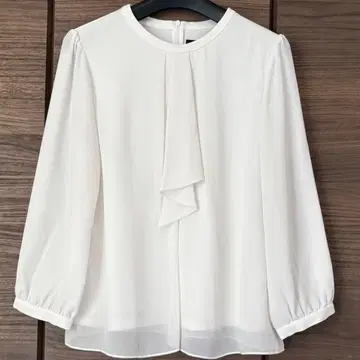 리플렉트 프릴 타이 쉬폰 블라우스