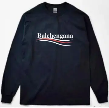 남녀 공용 BALEHENGANA 발레헨가나 롱 T 긴팔 티셔츠 / 블랙