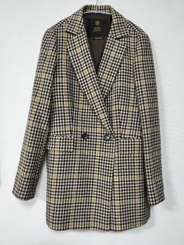 새상품급 이네드 울 체크 자켓 사이즈 11