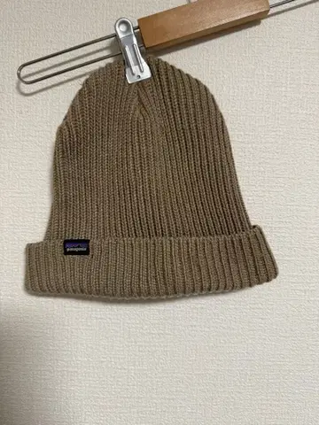 patagonia 베이지 니트 모자
