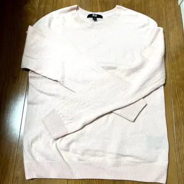 UNIQLO 캐시미어 핑크 긴팔 니트 M