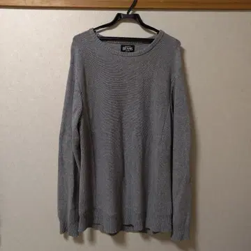 BEAMS 그레이 니트 스웨터 L 사이즈
