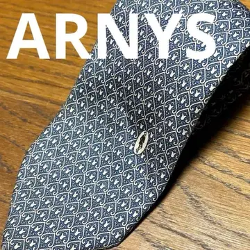 ARNYS 패턴 블루 실크 넥타이
