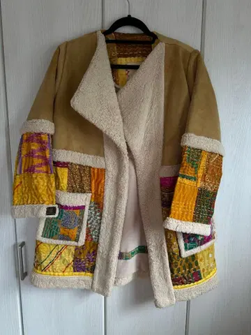 PARDIS PARSA 패치워크 무스탕 코트