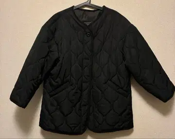 블랙 퀼팅 자켓