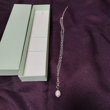 이시토모 보관 컬렉션 실버 담수 펄 디자인 체인 펜던트